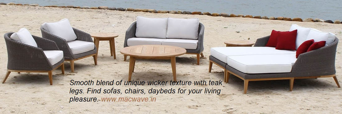 Discover the unrivaled allure of teak with India's leading supplier of All-Weather Outdoor Teak Furniture. Whether you seek to transform your garden or patio in Kerala, Goa, Shimla, Manali, Dehradun, Indore, Jaipur, Jodhpur, or Alibag, our premium-grade teak furniture collection awaits you. Immerse yourself in the unmatched beauty and timeless elegance of teak as you explore our exquisite outdoor dining and living sets. Elevate your outdoor living space to new heights of sophistication and create lasting memories with our impeccable craftsmanship. Shop now and embrace the best in outdoor luxury. Indulge in the beauty and durability of teak furniture with MACWAVE® 's exquisite collection. As a trusted provider of premium-grade teak furniture, we offer an extensive range of stunning pieces that effortlessly blend style and functionality.  Our teak furniture selection boasts exceptional craftsmanship and the finest quality. From outdoor dining sets and loungers to benches and bar furniture, each piece is meticulously designed to elevate your outdoor living space.  Why Choose Teak Furniture?  Unparalleled Durability: Teak wood, known for its exceptional strength and resilience, is the perfect choice for long-lasting furniture that can withstand the elements. Its natural oils and dense grain make it highly resistant to warping, cracking, and decay.  Timeless Beauty: With its rich, golden-brown hue and distinct grain patterns, teak furniture adds a touch of timeless beauty to any setting. Whether you prefer a classic or contemporary style, teak effortlessly complements various design aesthetics.  Low Maintenance: Say goodbye to tedious upkeep. Teak furniture requires minimal maintenance, thanks to its natural resistance to pests, weather, and wear. A simple routine of occasional cleaning and protective treatments will keep your teak furniture looking its best for years to come.  Sustainable Choice: At MACWAVE®, we prioritize sustainability. Our teak furniture is crafted from responsibly sourced, plantation-grown teak, ensuring minimal environmental impact. By choosing teak, you make an eco-friendly choice without compromising on quality or style.  Shop with Confidence  With MACWAVE®, your satisfaction is our top priority. We offer hassle-free shopping, secure online transactions, and convenient delivery options. Our knowledgeable customer service team is ready to assist you with any inquiries or customization requests.  Transform your outdoor space with the enduring beauty and unmatched quality of teak furniture. Explore our collection today and experience the ultimate in outdoor comfort and style. #TeakFurniture #Best #Leading #Manufacturers #Suppliers